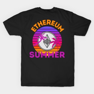 Ethereum Summer Retro Sunset T-Shirt